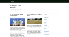 Desktop Screenshot of cequilfautsavoir.net